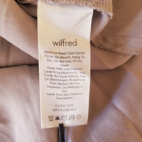 ♤ Aritzia Wilfred Taupe Gabrielle Midi Skirt with Side Slits Size XXS - Picture 9 of 11